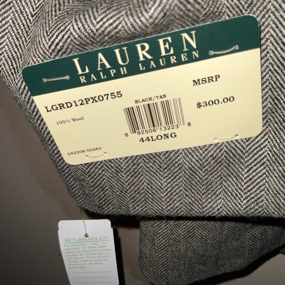 44 LONG suit coat - with suede elbows